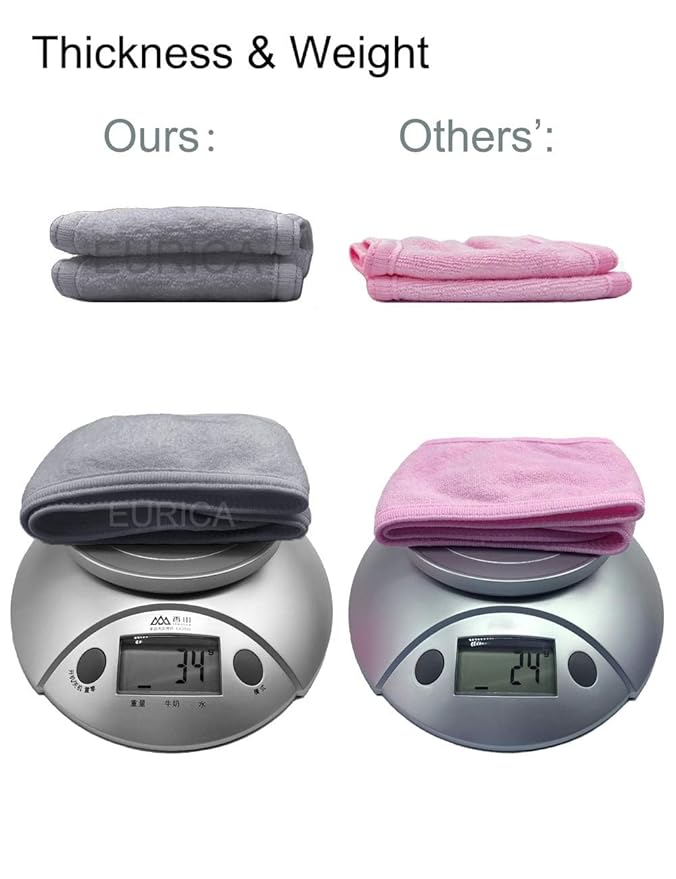 EUICAE Hair Wrap Headband, 6 Pack Non-slip Stretchable Washable Makeup Headband for Face Wash Facial Treatment Sport Fits All, Thicker Soft Terry Cloth Absorbs Liquid Quickly, Gray