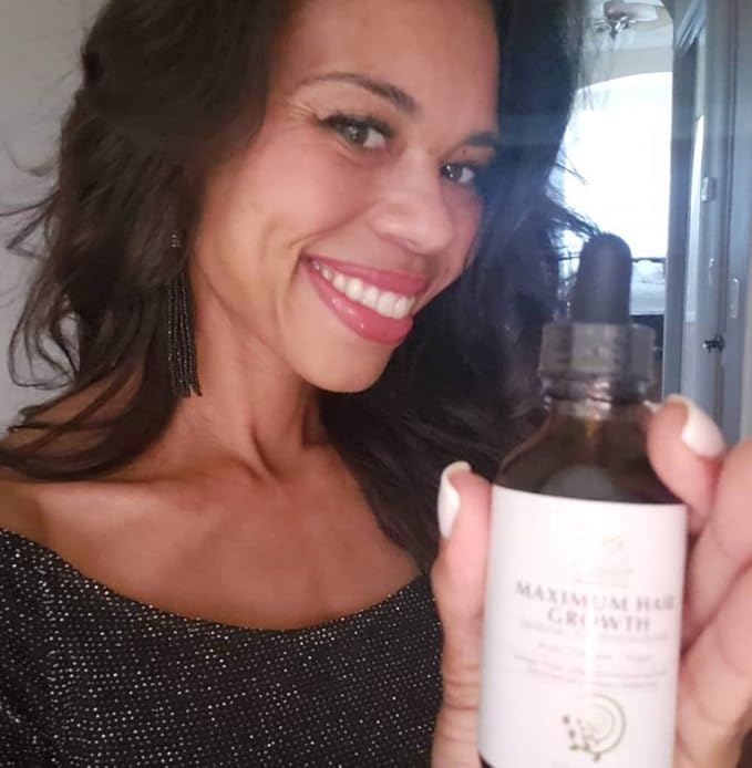 Maximum Slim Noa's Choice ORGANIC Ayurvedic Hair Growth Formula for FULLER, Longer, Thicker, Healthier Hair. Revive your Hair and Scalp TODAY! Best Treatment for Hair Loss & Thinning Hair 2.1 oz