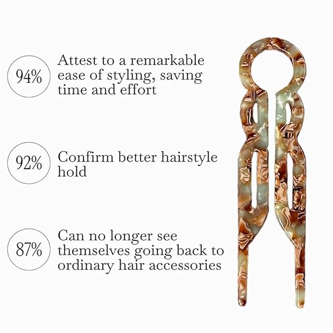 Prestige French Hair Pins, Acetate Leopard Print Hair Pin for Women,Suitable for All Hair Types (Multicolor-B-4PCS)