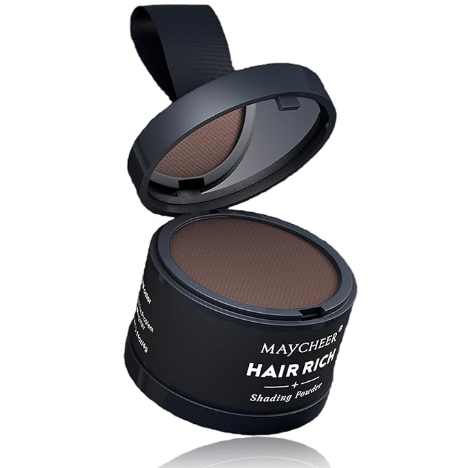 Maycheer Hairline Powder for Women - Hair Rich Shading Powder, 30 Colors Magic Root Cover Up (Shallow Walnut 20)