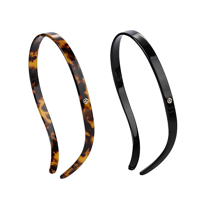 EVITA PERONI Hair Bands - No Pressure, No Headache, Comfortable Thin Non-Slip Headbands for Women's Hair and Fashion (2PCS)
