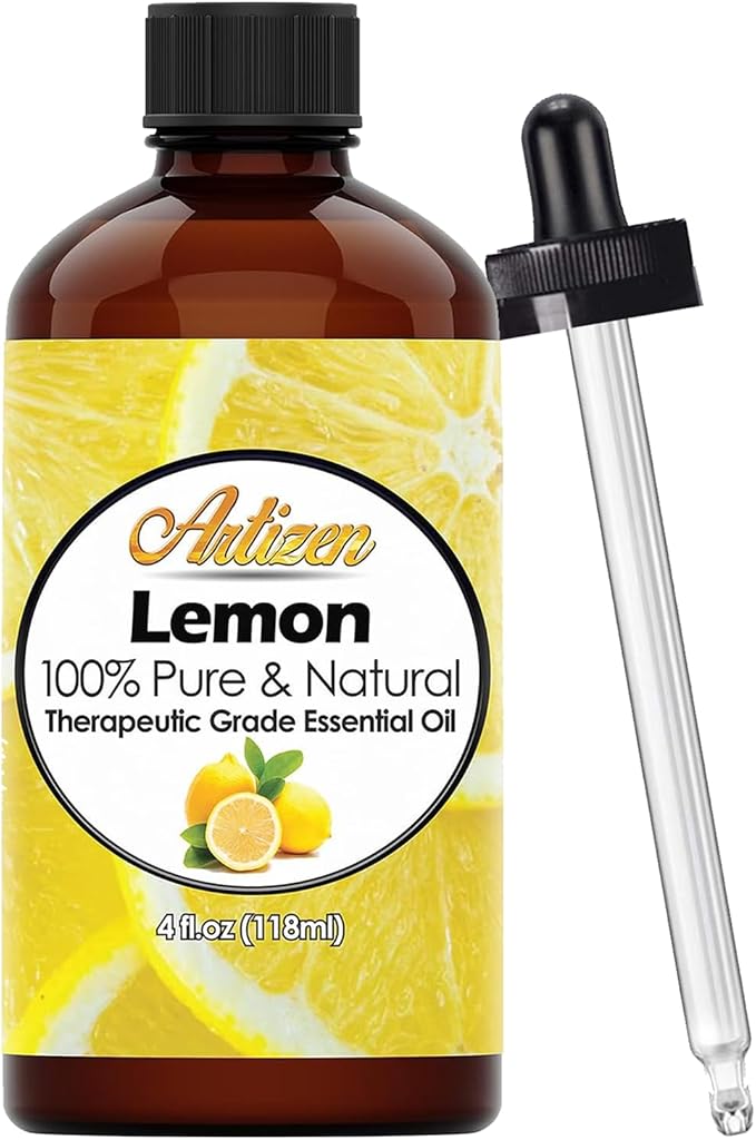 Artizen 4oz Oils - Lemon Essential Oil - 4 Fluid Ounces