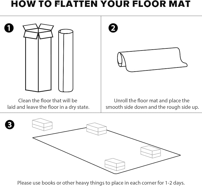 Clear Floor Mat for Home, 5'×8' Large Non-Slip Plastic Rug for Under Kitchen Table, Durable Waterproof Vinyl Area Mat for Baby Spills, Dog Accident, Anti-Scratch Floor Protector for Dining Room
