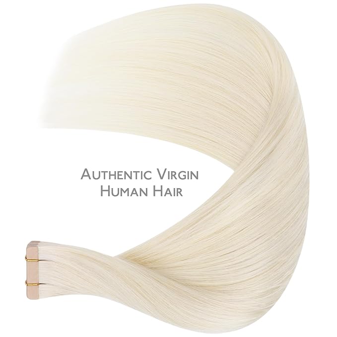 WENNALIFE Tape in Hair Extensions Human Hair, Tape Hair Extensions Real Human Hair Tape Extensions Coloured