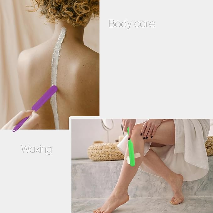 1-PCS Non-Stick Reusable Wax Silicone Spatula, Silicone Waxing Applicators for Hair Removal, for Home Salon Body Use (Pink, size 1)