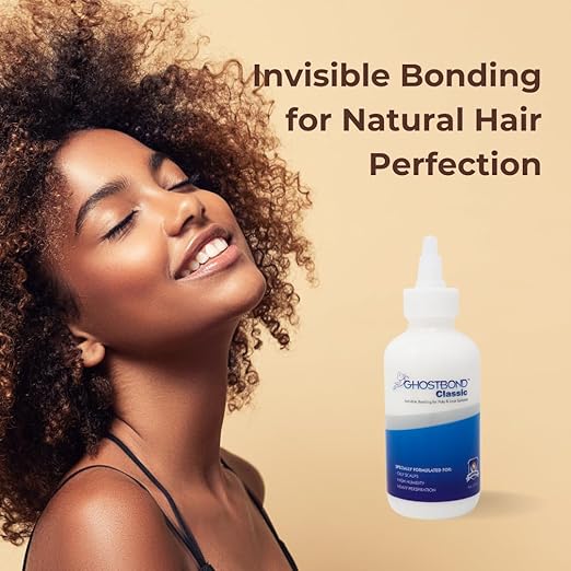 GHOSTBOND Classic Hair Replacement Adhesive 5oz - Invisible Wig Bonding Glue: Water & Oil-Resistant, Non-Toxic, Strong Hold For Secure and Natural-Looking Poly & Lace, Wigs & Toupee Systems