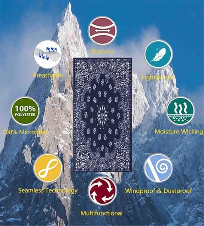Head Wrap Headwear Headband Bandana Face Mask magic scarf for men & women