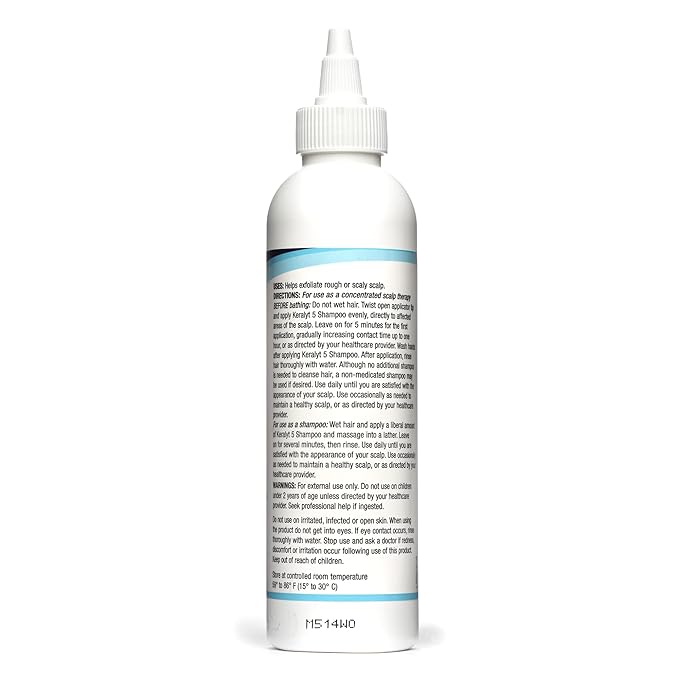 5 Anti-Dandruff Shampoo - Max Strength 5% Salicylic Acid Scalp Build-Up Clearing - Promotes Relief from Dandruff, Psoriasis, Seborrheic Dermatitis, Dryness, and Itchiness, 177 milliliters