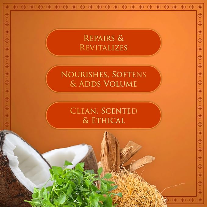 SPA CEYLON Sandalwood Vetiver Nourishing Hair Conditioner | Revitalize Oily Flat & Dull Hair | Hair and Scalp Conditioner | Hair Products for Unisex