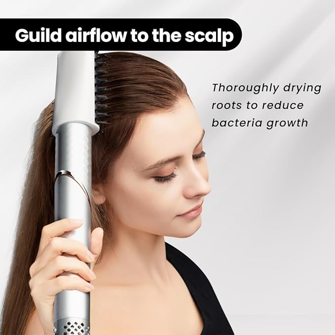GLAMUP 5-in-1 Flexible Styler Multi Hair Styler - Advanced High-Speed Hair Dryer, Magic Styler with Tight Grip, for Travel, Fast Drying, No Heat Damage, Gift Set