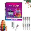 Festive Fun Hair Chalk Combs,2026 NEW Hair Color Comb Temporary Hair Chalk Comb,8/10 Color Washable Hair Chalk Set Hair Chalk Comb Temporary Bright Washable Hair Color Dye (8 Colors)