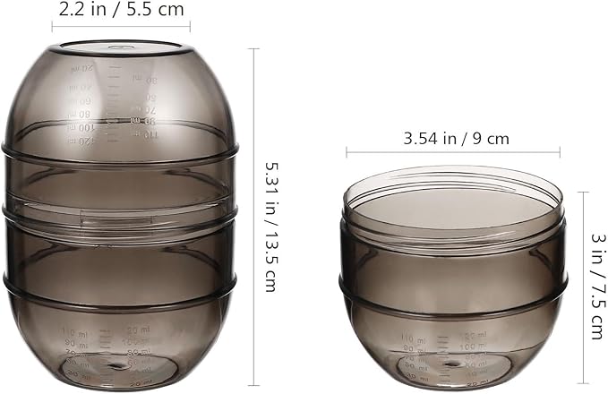 DOITOOL Hair Color Mixing Bowl, Hair Dye Bowl Shaker Measuring Cup with Measuring Scale for Salon Tint Coloring Salon Barber Home Use