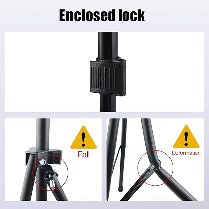 Wig Stand Tripod with Non-Slip Base Adjustable Mannequin Head Stand with Hook Heavy Duty Manikin Head Tripod