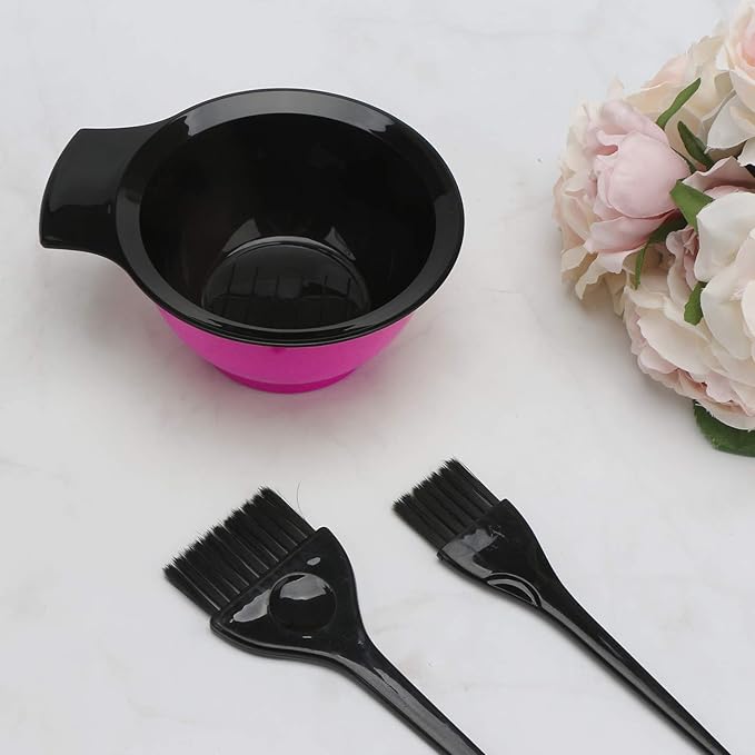 Hair Dye Bowl, Professional Hair Color Bowls, Plastic Mixing Tint Bowl Set Kit, Stackable DIY Hair Dye Tools Assorted Colors for Home and Salon Uses