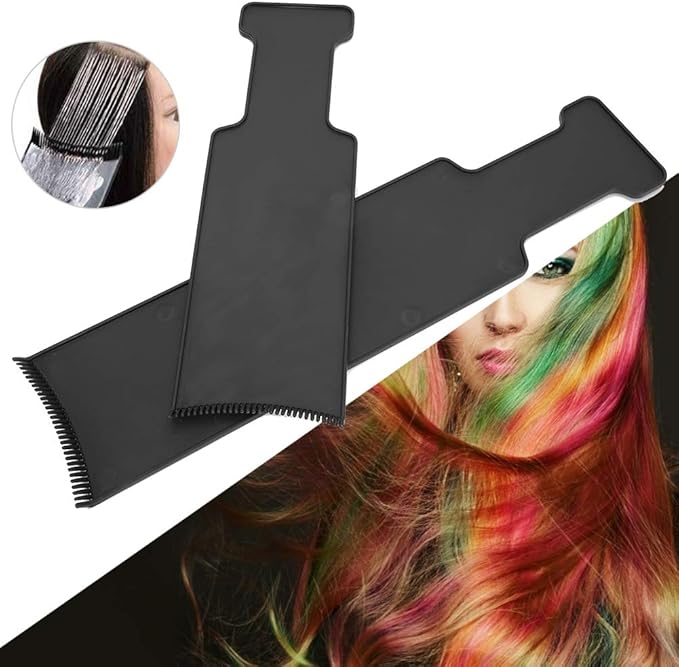 Hair Highlighting Sectioning Board Hair Coloring, Hair Dyeing Tool Set,2 Pieces Hair Coloring Brush Hair Dye Tools Set for DIY Hair Coloring Salon Hair Dyeing