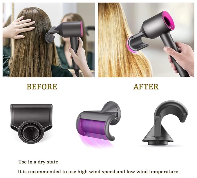Anti-Flight Flyaway Attachment Hair Nozzle for Dyson Supersonic Hair Dryer HD01 HD02 HD03 HD04 HD08 Tool