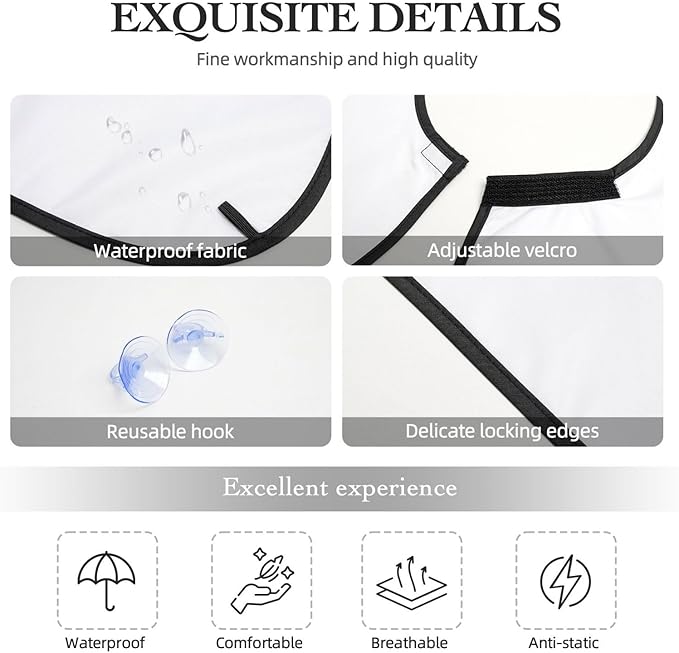 Beard Trimming Catcher Apron, Waterproof Non-Stick Grooming Bib for Shaving, Ideal for Men Dad Father’s Day, Space Funny Astronauts Shave Bib