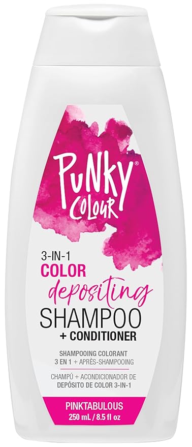 Punky Colour 3-in-1 Color Depositing Hair Cleanser & Conditioner, 8.5 fl oz. (Pinktabulous)