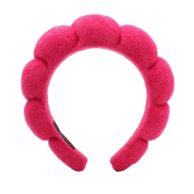 Spa Headbands for Washing Face Makeup Skin Care Headband Women Bubble Facial Beauty Headbands Puffy Shower Towel Band Hair Headband