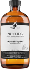 VINEVIDA Nutmeg Essential Oil - 16 oz Undiluted - DIY Candle Scents & Soap Making