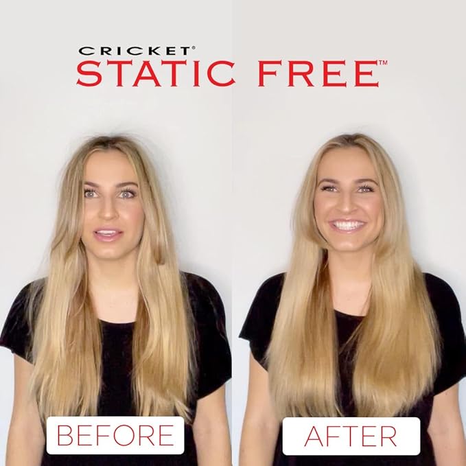 Cricket Static Free Fast Flo Flex Vent Hair Brush - Quick Drying, Detangling, and Styling - Anti-Static Bristles for Frizz-Free Blowouts, Ideal for All Hair Types