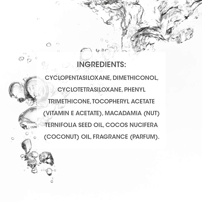 SEVEN Gazar Diamond Hair Serum for Frizzy and Damaged Hair Care, Anti Frizz, Smoothing, Shine Booster with Coconut & Macadamia Oil, Adds Heat Protection, Made in USA, 3.2oz