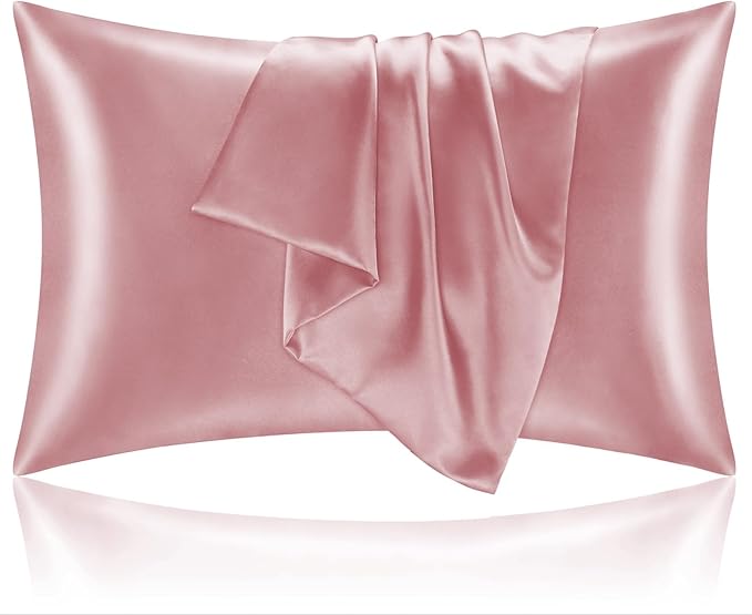 BEDELITE Satin Pillowcase for Hair and Skin, Super Soft and Cooling Similar to Silk Pillow Cases 2 Pack with Envelope Closure, Gift for Women Men(20"x26" Standard Size, Nostalgia)
