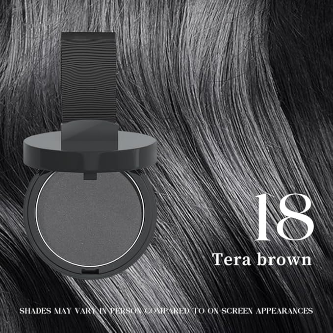 Maycheer Hairline Powder for Women - Hair Rich Shading Powder, 30 Colors Magic Root Cover Up (Tera Brown 18)