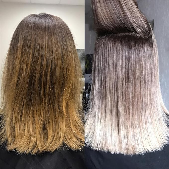 Blond Plex Extreme Lifting 10X Levels - Black/Charcoal Dust Free Lightener Powder Cool-Toned & Bright Finish - Made in Italy 500g / 17.63oz