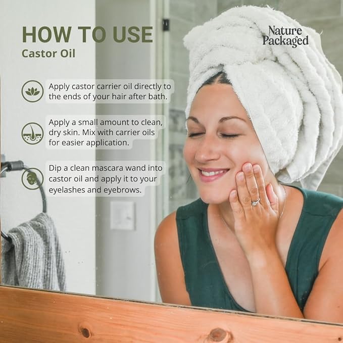 Organic Castor Oil Direct From India - Cold Pressed Castor Oil For Face, Hair Growth, Eyelash Serum, Eyebrow - Skin and Face Moisturizer and Detox - Hexane Free 4 Gallon