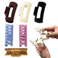 6Pcs 4.2in Medium Extra Soft Hair Claw Clips, more Cozy Flexible and Unsnappable, Enhanced Non-Slip, Stronger Grip, Barrettes for Thick or Fine Hair, Beauty Accessory for Women and Girls(6Pcs)
