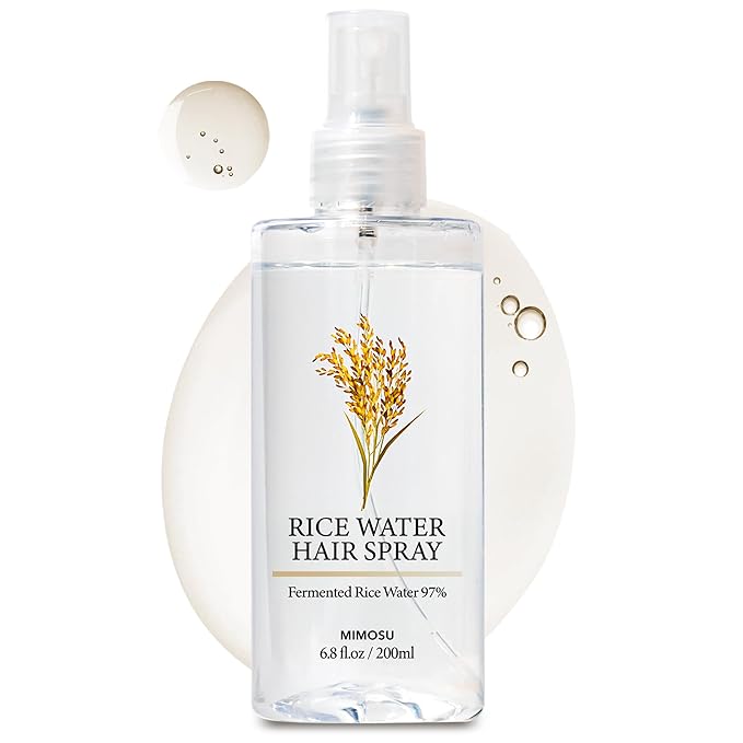 mimosu 97% Rice Water Hair Growth Spray - Fermented Rice Water & Biotin Serum, PHA Toner, Korean hair care Formula, 6.8fl.oz