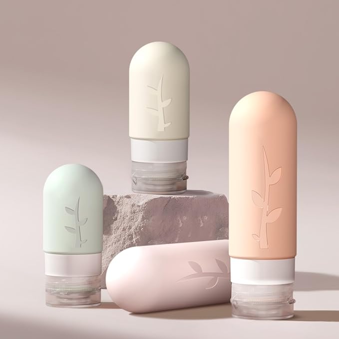 16 Pack Travel Bottles Set - TSA Approved Leak Proof Silicone Squeezable Containers for Toiletries, Conditioner, Shampoo, Lotion & Body Wash Accessories (16 pcs/P1 Pack)
