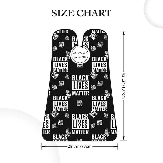 Beard Bib Apron for Men Shaving, Waterproof Non-Stick Hair Catcher with Suction Cups, Grooming Essential for Dad Husband, Black People Lives Matter Shave Bib
