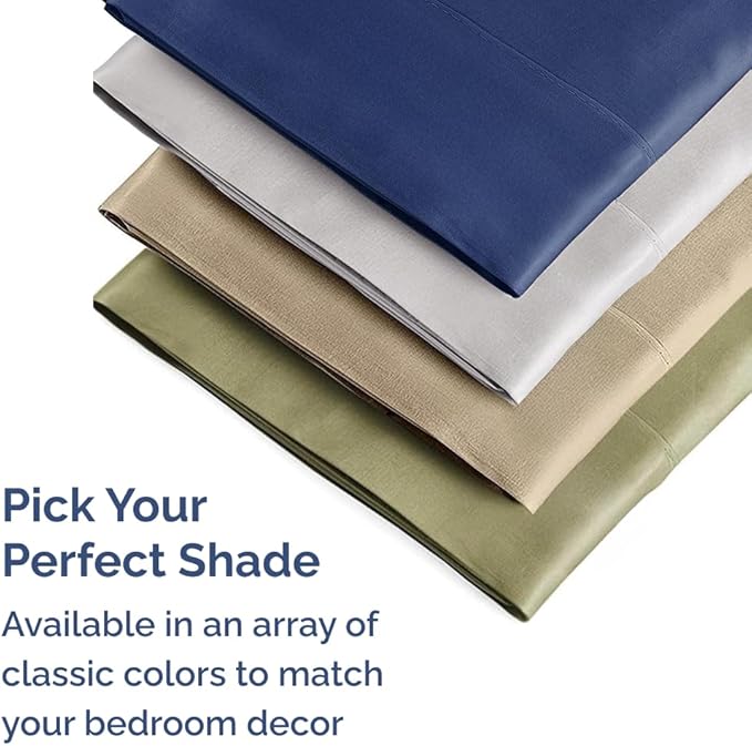 King Pillow Cases - 2 Pack - Super Soft Pillowcase Covers - Envelope Enclosure - Hotel Quality Pillow Protectors - Wrinkle Free, Shrink & Stain Resistant - Machine Washable - 20" x 40" (Steel Blue)