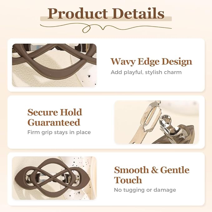 4 Pack Vintage French Barrette Hair Clips, 2026 New Hair Clip Accessories for Women, Strong Hold No Slip Styling (Style D)