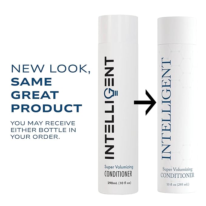 Intelligent Super Volumizing Hair Loss Conditioner - Strengthens Weakened Hair and Maximizes Volume | All Hair Types for Men and Women | 10 fl oz (290 ml)
