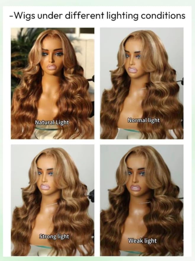 KLAIYI Wear And Go Glueless Wig Bye Bye Knots 13x4 Precut Lace Front Wigs Human Hair Ombre Highlight Blonde Body Wave Wig Pre Bleached Pre Everything Pre Plucked with Baby Hair 3S Ready to Wear 24Inch