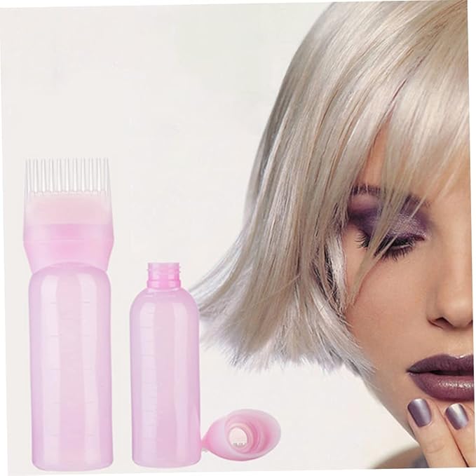Hair Oil Applicator,Root Comb Applicator Bottle, Hair Dye Bottle 160ML Shampoo Bottle Hair Comb Applicator Bottle Brush Bottle for Hair Dyeing Tool Style 3