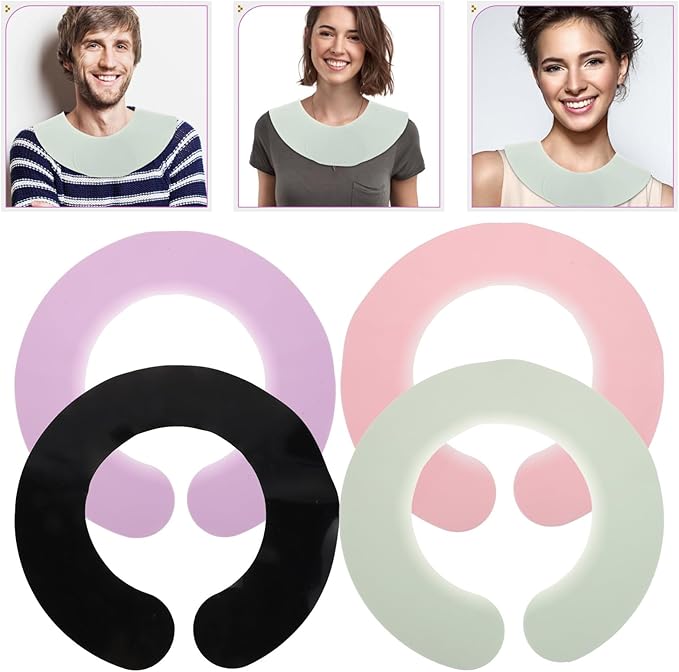 Silicone Hair Cutting Collar Neck Wrap Guard Waterproof Hair Dye Shawl for Salon and Home Use Comfortable Neck Shield for Treatments