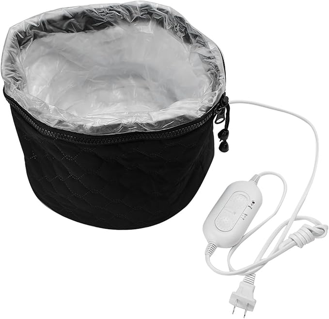 Hair Steamer Heating Cap, Corded Electric Thermal Heated Bonnet for Deep Conditioning,Adjustable Steam Cap with 3 Mode Temperature Control for Hair Home Spa(US Plug)