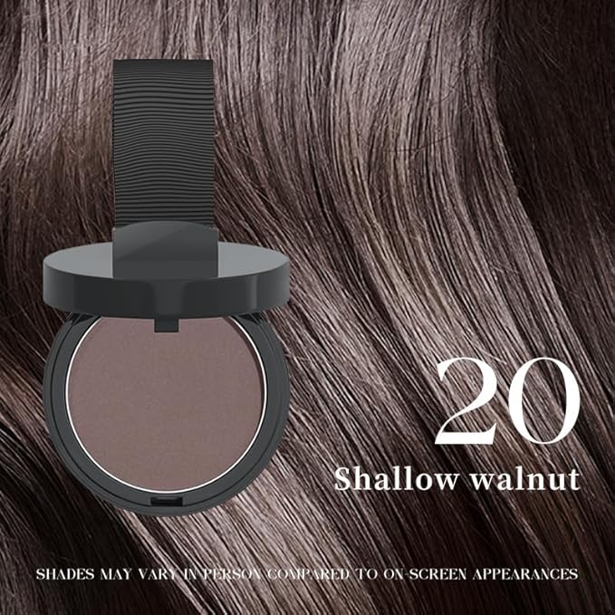 Maycheer Hairline Powder for Women - Hair Rich Shading Powder, 30 Colors Magic Root Cover Up (Shallow Walnut 20)