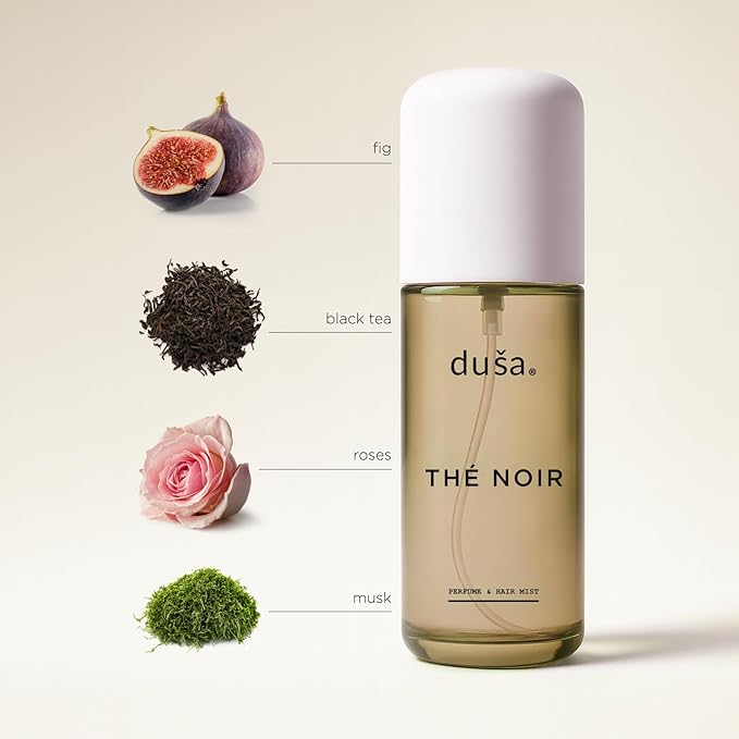 DUSA Thé Noir Hair Perfume & Body Mist for Women – Long Lasting Body and Hair Mist, Vacation Spray & Perfume para el Cabello de Mujer with Nourishing Oil, 100 ml