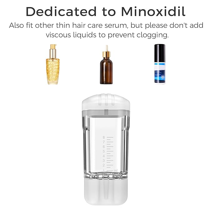 2 Pcs Minoxidil Applicator, Efficient Apply No Messy Hair Serum Applicator Small Minoxidil Applicator Tool, Hair Applicator Bottle Minoxidil Brush Scalp Applicator Comb Dedicated to Minoxidil