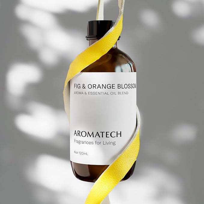 Aromatech Fig & Orange Blossom Aroma Essential Oil Blend: Hotel Inspired Aromatherapy with for Ultrasonic Diffusers & Nebulizers - 16.9 fl oz, 500 mL