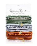 Gypsea Bands Hair Tie Bracelets for Men, Women & Kids - Set of 12 (Laguna)