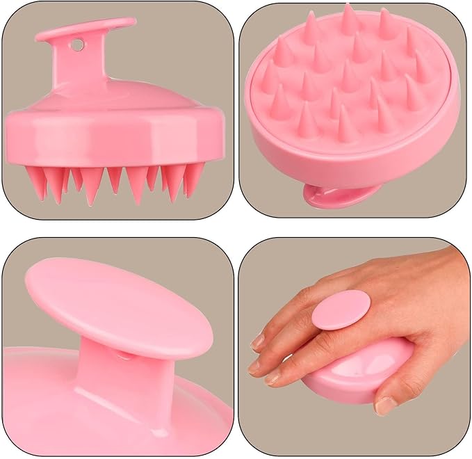 2 Piece Hair Oil Applicator Set, Root Comb Applicator Bottles and Hair Massage Brush, Hair Dye Brush Bottle Root Comb Applicator Hair Dye Comb and Head Massage Brush Hair Oil Applicator Bottle