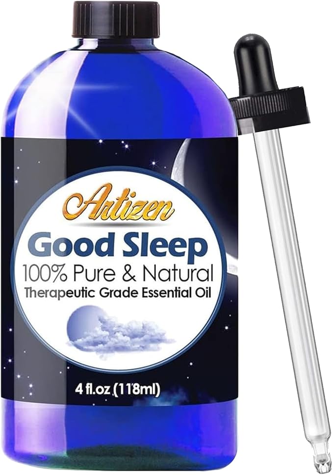 Artizen Good Sleep Blend Essential Oil (100% Pure & Natural - Undiluted) Therapeutic Grade - Huge 4oz Bottle for Aromatherapy, Relaxation, Skin Therapy & More - Aromatherapy Oil