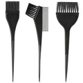 3 Pcs Black Hair Colour Brushes Kit, Professional Salon Hairs Dye Brush, Reusable Hair Colouring Brushes for Salons Beauty Shops Home, Tint Brush for DIY Projects Dyeing Foiling