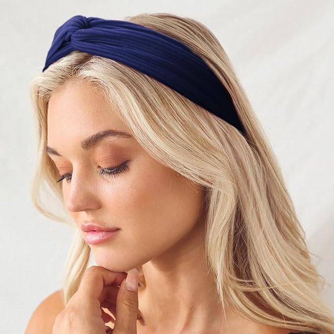 Elastic Knotted Headbands for Women Cloth Head Hair Bands for Women's Hair Non Slip Boho Wrap Twisted Hair Accessories